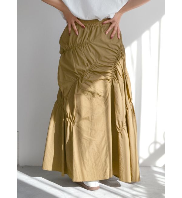 Ungrid「ランダムギャザースカート」|スカート|