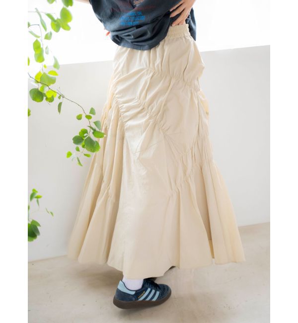 Ungrid「ランダムギャザースカート」|スカート|
