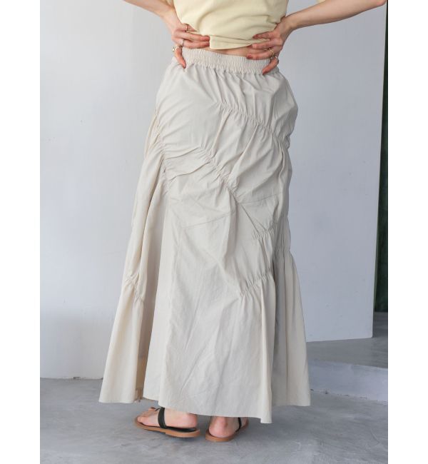 Ungrid「ランダムギャザースカート」|スカート|