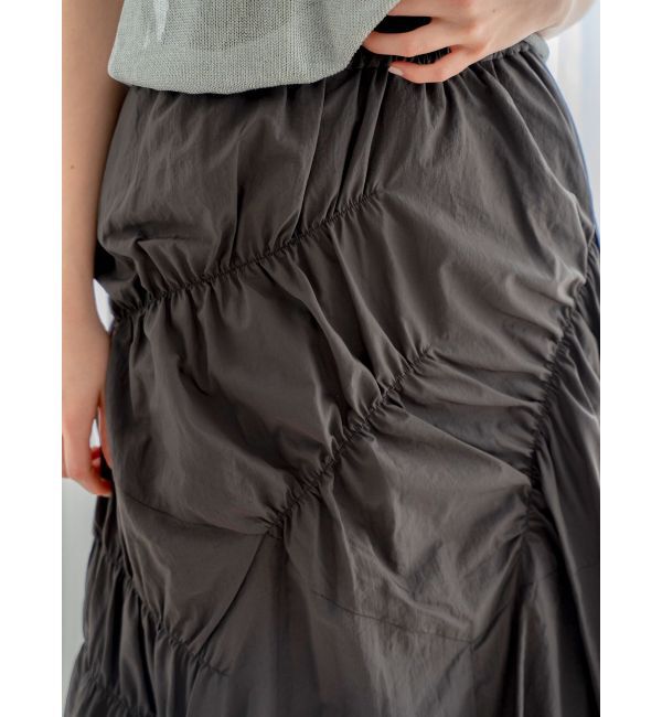 Ungrid「ランダムギャザースカート」|スカート|