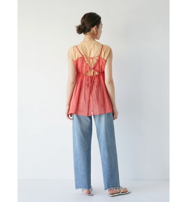 Ungrid「ハイウエストルーズテーパードデニム」|デニム|