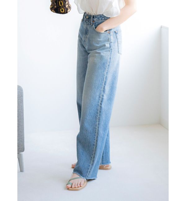 Ungrid「ハイウエストルーズテーパードデニム」|デニム|