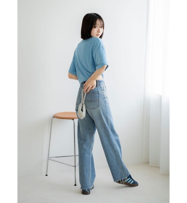 Ungrid「ハイウエストルーズテーパードデニム」|デニム|
