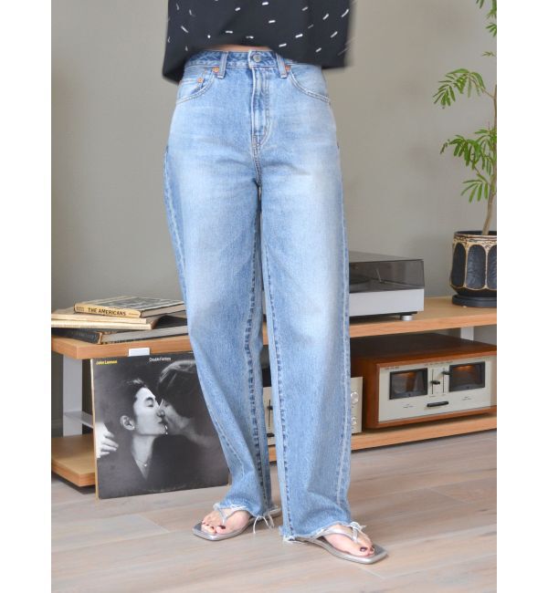 Ungrid「ハイウエストルーズテーパードデニム」|デニム|