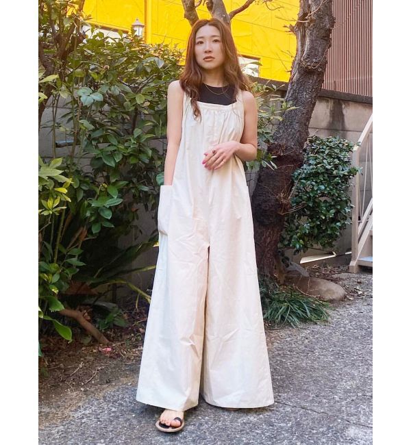 Ungrid「【WEB限定】バッククロスロンパース」|オールインワン|