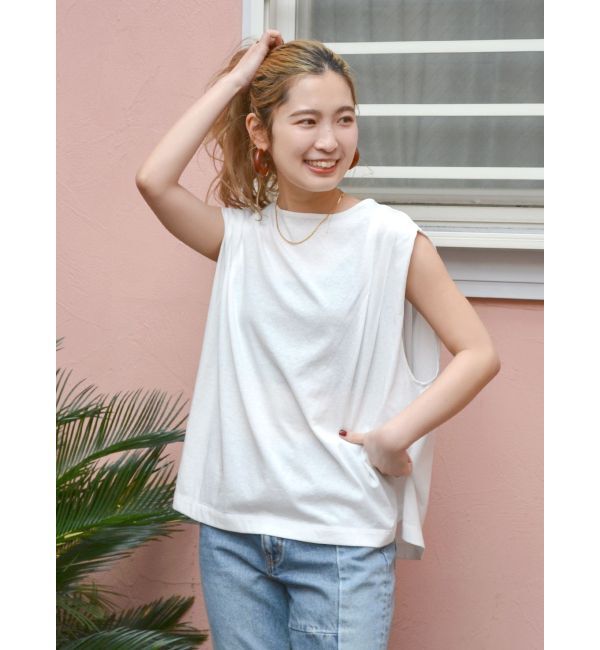 Ungrid「ショルダータックノースリトップス」|タンクトップ|