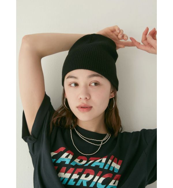Ungrid「リブ編みニット帽」|ニット帽|