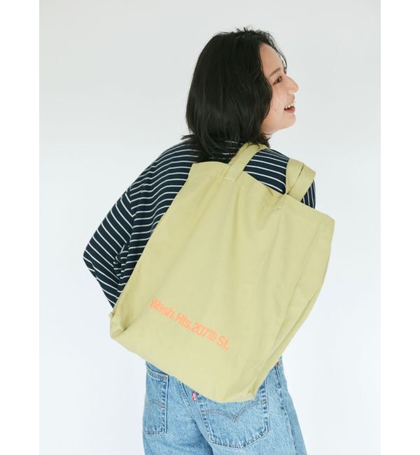 Ungrid「【WEB限定】ロゴトートバッグ」|トートバッグ|グリーン