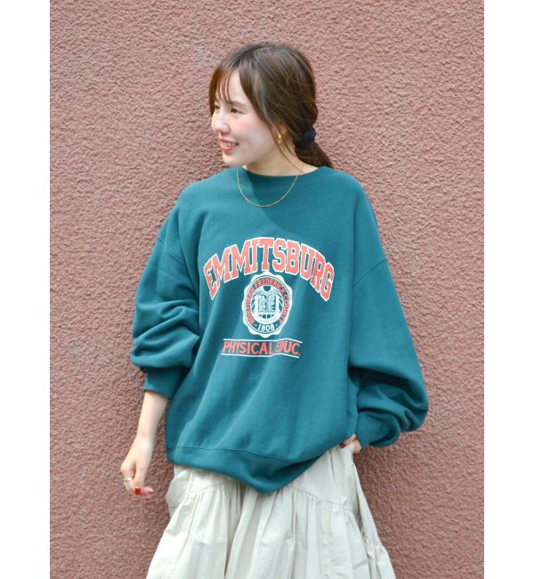 Ungrid「【WEB限定】カレッジルーズスウェット」|スウェット・ジャージ|