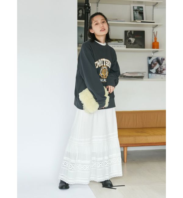 Ungrid「【WEB限定】カレッジルーズスウェット」|スウェット・ジャージ|