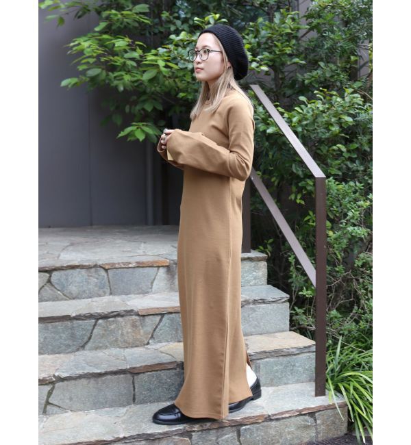 Ungrid「【WEB限定】フレアスリーブテレコフィットワンピース」|ワンピース|