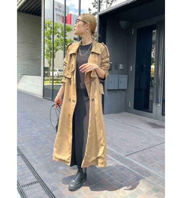 Ungrid「【WEB限定】フレアスリーブテレコフィットワンピース」|ワンピース|