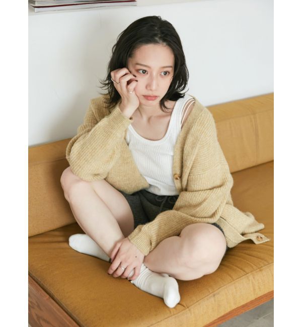 Ungrid「【WEB限定】カラールーズニットカーデ」|カーディガン|