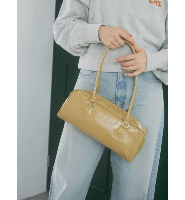 Ungrid「スクエアハンドバッグ」|その他|ベージュ