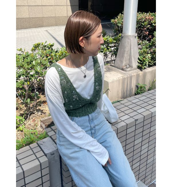 Ungrid「スパンコールデザインニットビスチェ」|ニット・セーター|