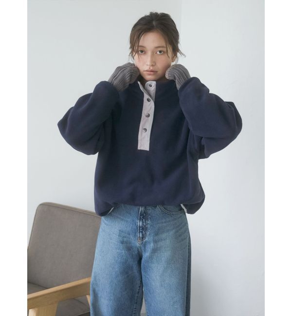 Ungrid「パイピングフリースプルオーバー」|Tシャツ・カットソー|