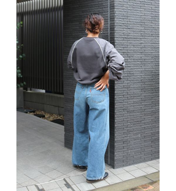 Ungrid「スリーブギャザードッキングスウェット」|スウェット・ジャージ|