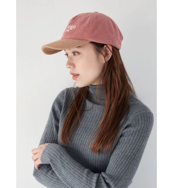 Ungrid「バイカラーコーデュロイキャップ」|キャップ・キャスケット|