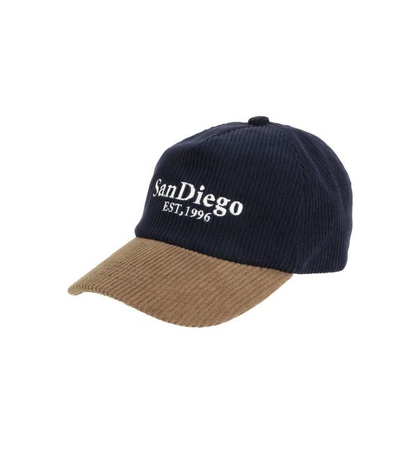 Ungrid「バイカラーコーデュロイキャップ」|キャップ・キャスケット|