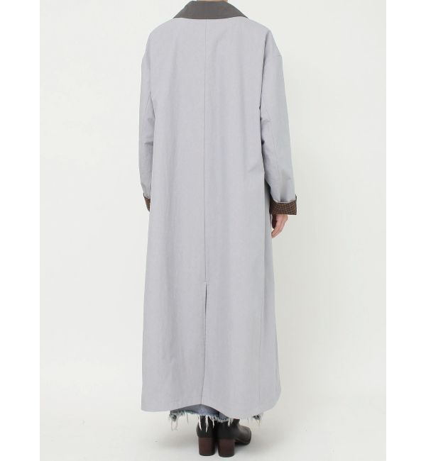 Ungrid「リバーシブルチェックロングコート」|ステンカラーコート|