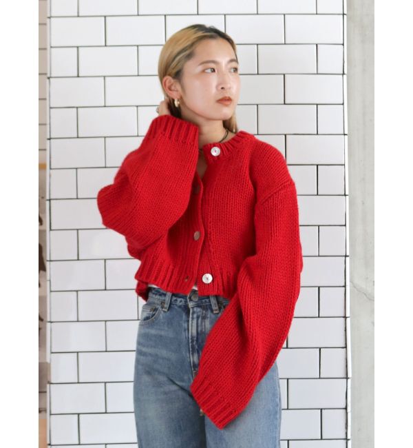 Ungrid「ローゲージニットカーデ」|カーディガン|