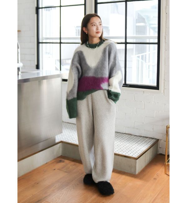 Ungrid「ニュアンスモチーフジャカードニット」|ニット・セーター|