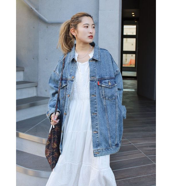 Ungrid「ビッグシルエットデニムジャケット」|ブルゾン・スタジャン|