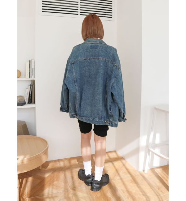 Ungrid「ビッグシルエットデニムジャケット」|ブルゾン・スタジャン|