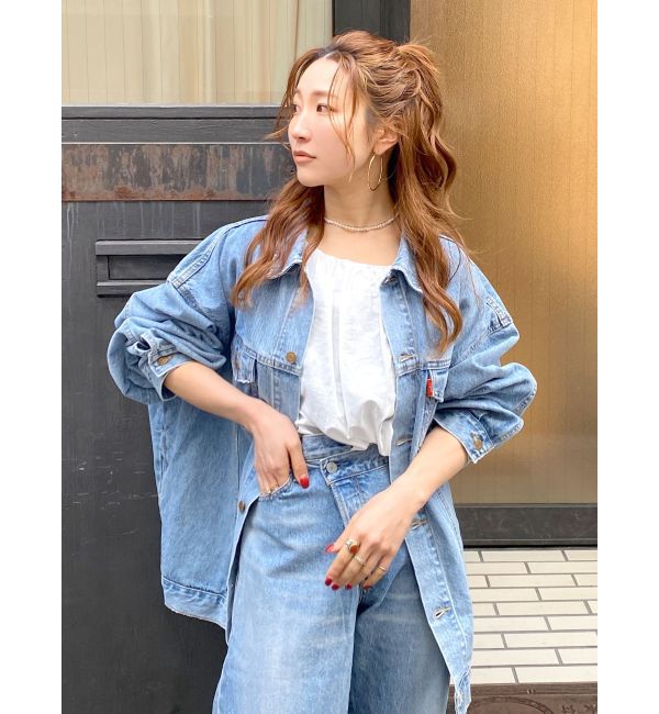 Ungrid「ビッグシルエットデニムジャケット」|ブルゾン・スタジャン|