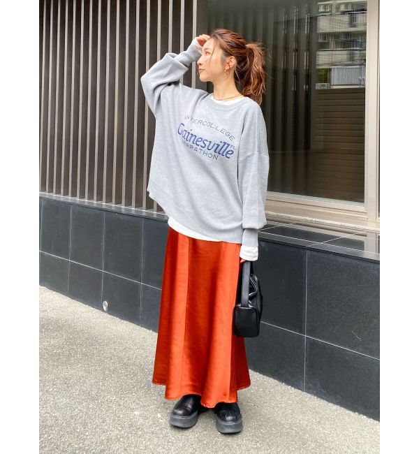 Ungrid「サテンフレアスカート」|スカート|