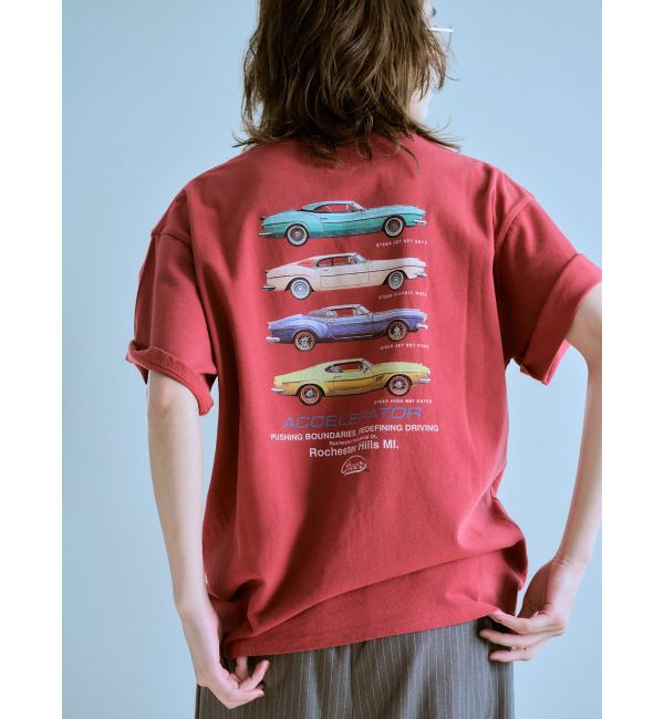 Ungrid「カープリントロゴTee」|Tシャツ・カットソー|レッド