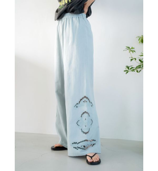 Ungrid「カットワークデザインラフパンツ」|その他|