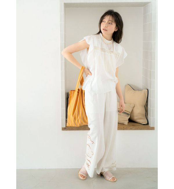 Ungrid「カットワークデザインラフパンツ」|その他|