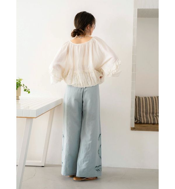 Ungrid「カットワークデザインラフパンツ」|その他|