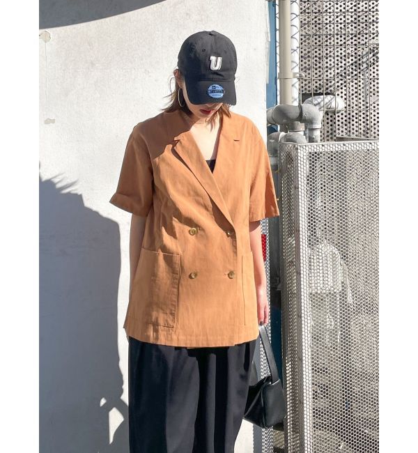 Ungrid「ハーフスリーブシャツジャケット」|シャツ・ブラウス|