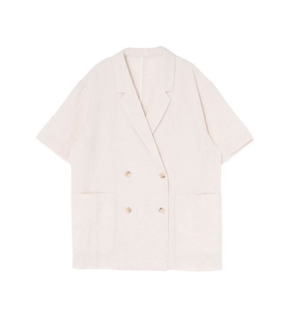 Ungrid「ハーフスリーブシャツジャケット」|シャツ・ブラウス|