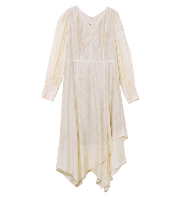 LAGUNAMOON「ニュアンスパターンアシンメトリーヘムワンピース」|ワンピース|