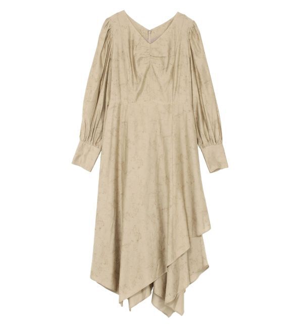 LAGUNAMOON「ニュアンスパターンアシンメトリーヘムワンピース」|ワンピース|