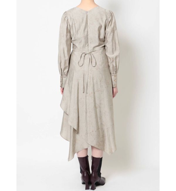 LAGUNAMOON「ニュアンスパターンアシンメトリーヘムワンピース」|ワンピース|