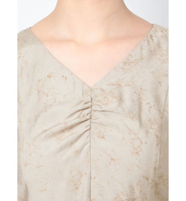 LAGUNAMOON「ニュアンスパターンアシンメトリーヘムワンピース」|ワンピース|