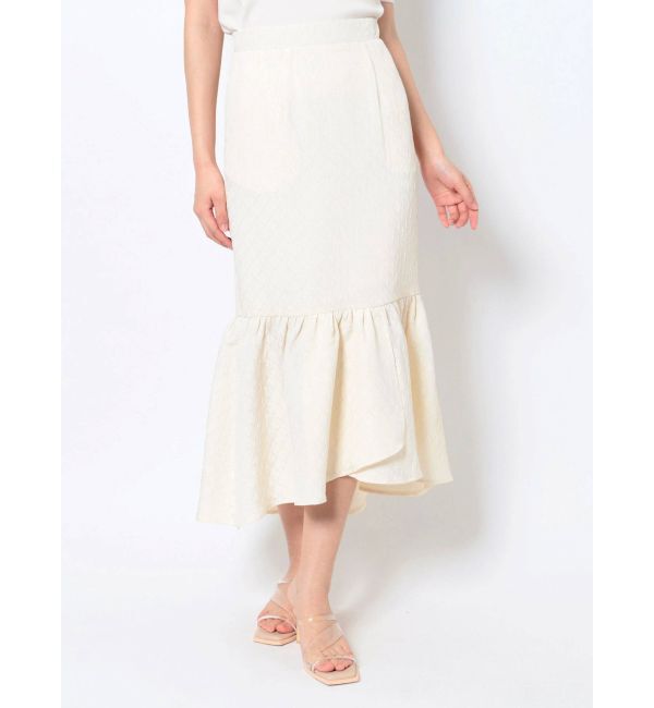 LAGUNAMOON「ジャカードギャザー切替スカート」|スカート|