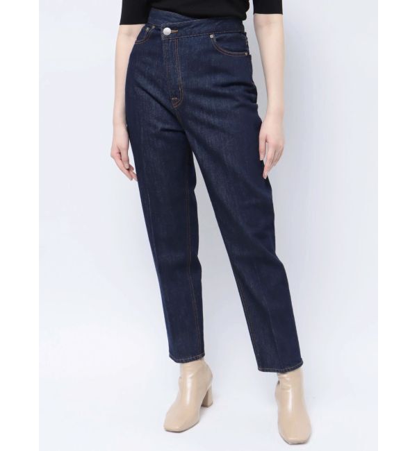 LAGUNAMOON「ウエストアシンメトリーデニムパンツ」|デニム|