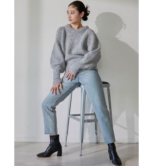 LAGUNAMOON「ウエストアシンメトリーデニムパンツ」|デニム|