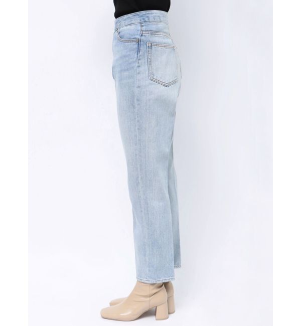 LAGUNAMOON「ウエストアシンメトリーデニムパンツ」|デニム|