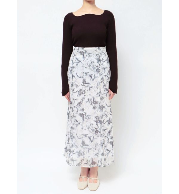 LAGUNAMOON「楊柳フラワーナロースカート」|スカート|