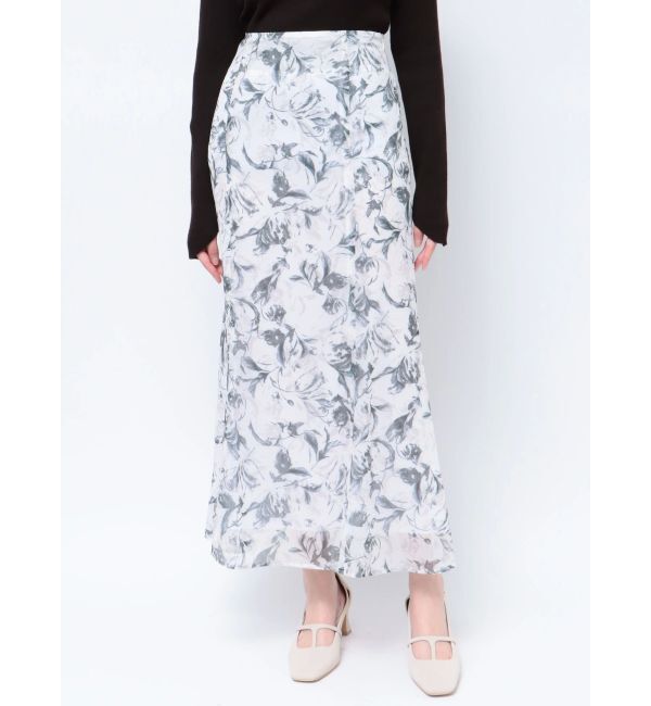 LAGUNAMOON「楊柳フラワーナロースカート」|スカート|