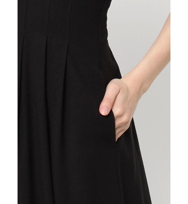 LAGUNAMOON「フロントZIPウエストタックワンピース」|ワンピース|