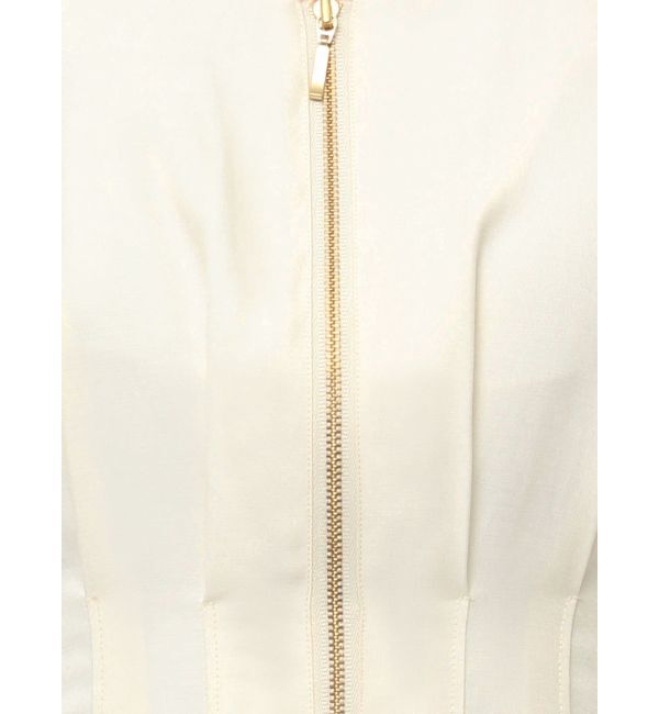 LAGUNAMOON「フロントZIPウエストタックワンピース」|ワンピース|