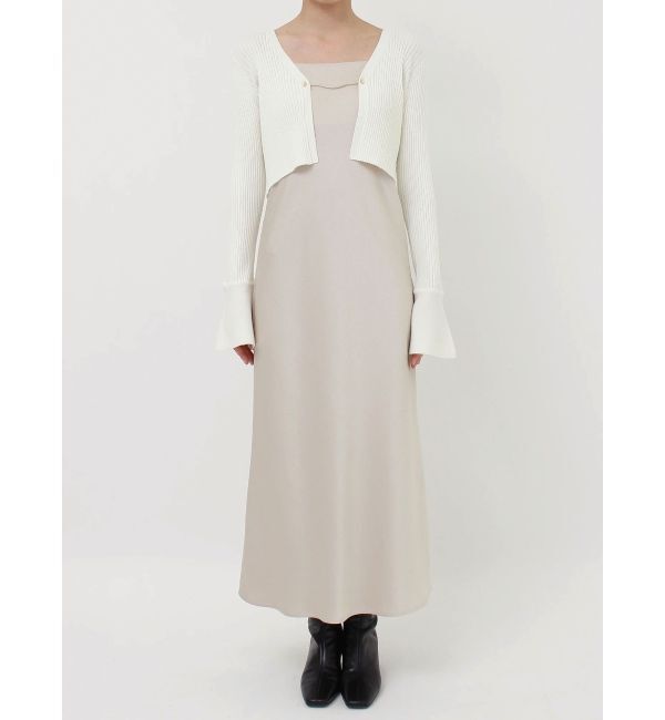 LAGUNAMOON「チェーン付きニットカーデセットワンピース」|ワンピース|