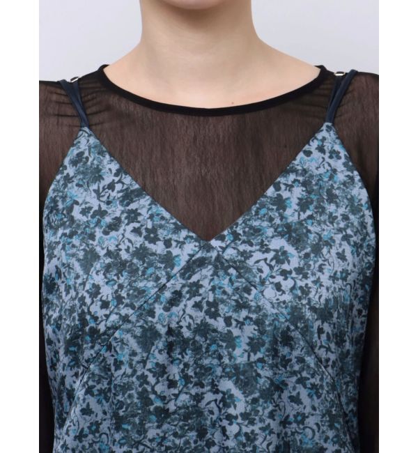 LAGUNAMOON「ヴィンテージフラワーサテンキャミワンピース」|ワンピース|